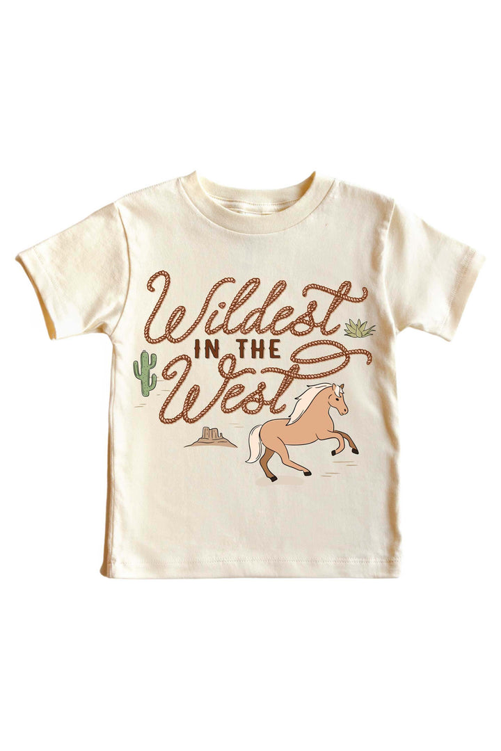 wildest in the west graphic tee for kids 