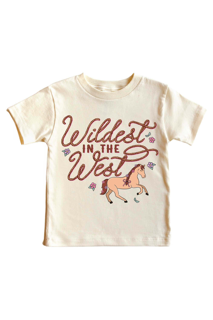 wildest in the west graphic tee for girls 