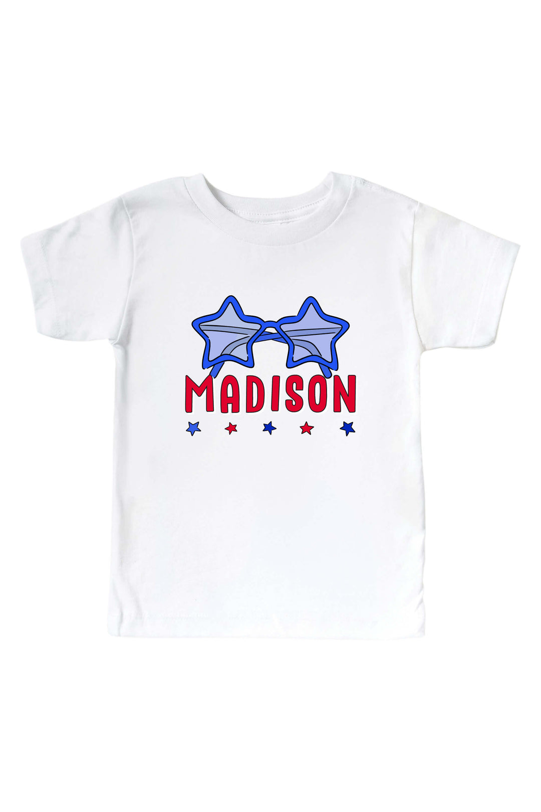 caden lane personalized red white and cool graphic tee and onesie - 4th of july patriotic sibling set