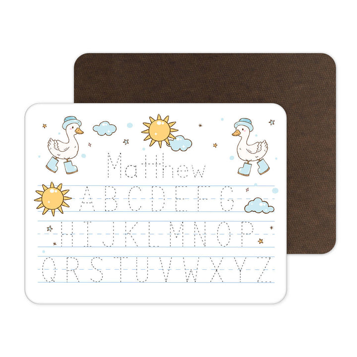 boy goose alphabet whiteboard personalized 