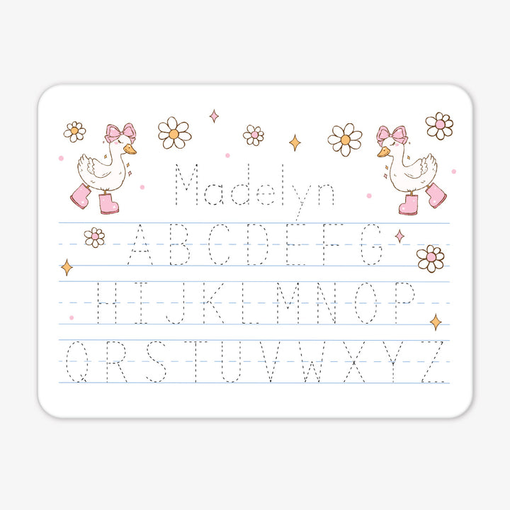 silly goose girl personalized whiteboard