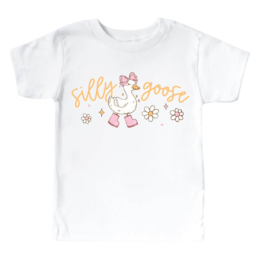 silly goose graphic tee for girls 