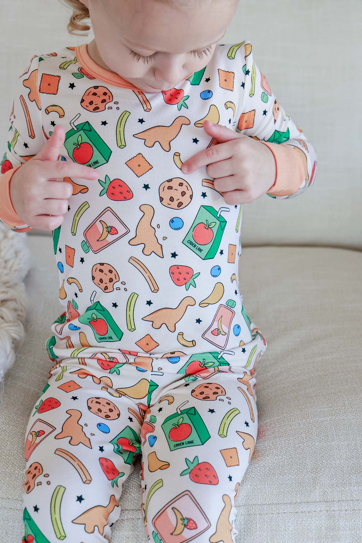 Two Piece Bamboo Pajama Set | Snack Attack