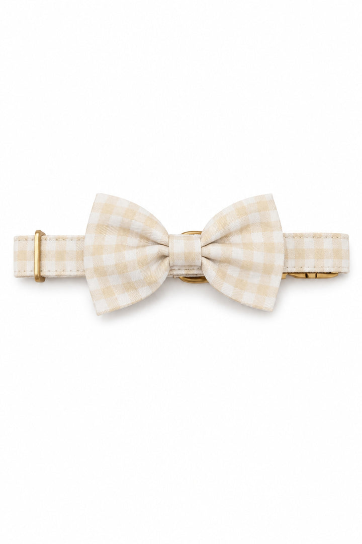 Pet Bow Tie | Snickerdoodle Gingham