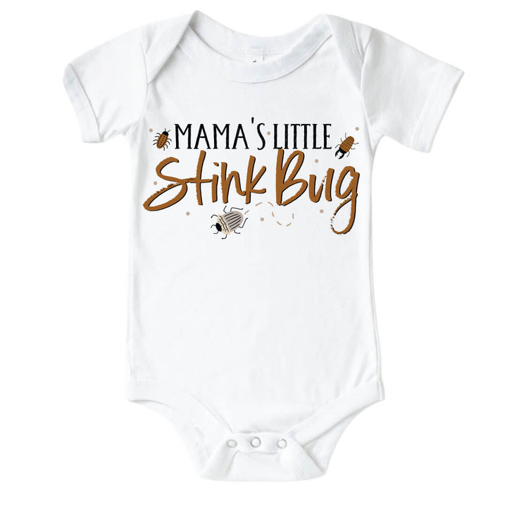 mama's little stink bug graphic bodysuit for babies 