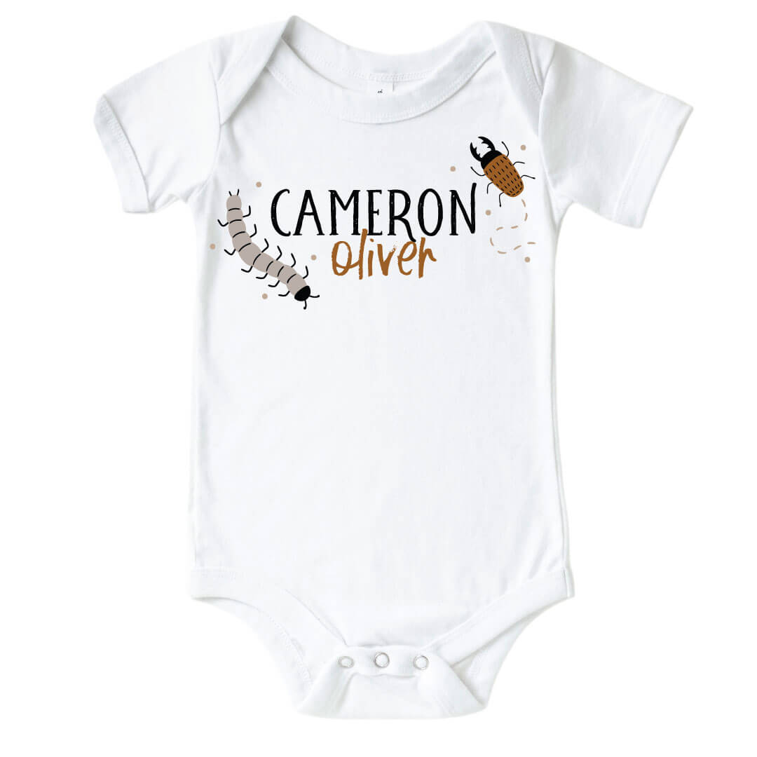 bug personalized graphic tee for babies 