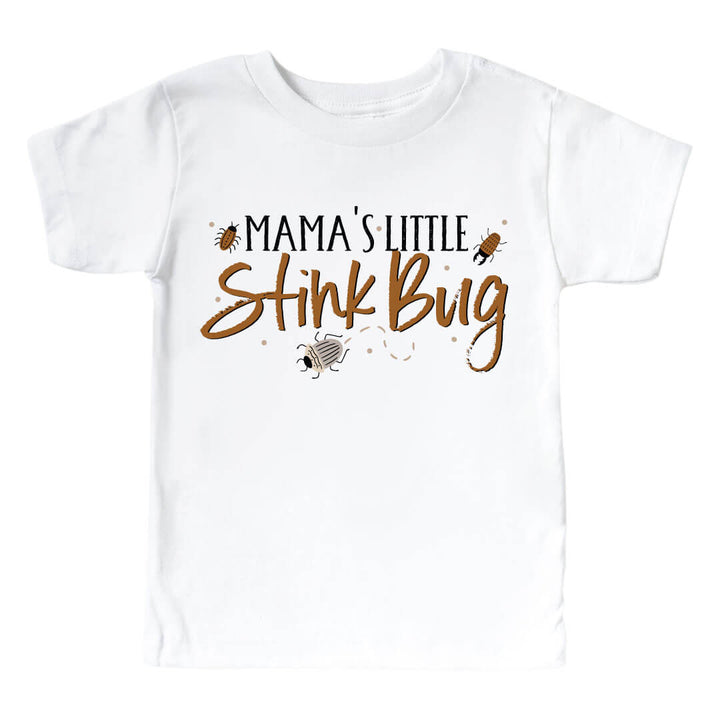 mama's little stinkbug kids graphic tee 