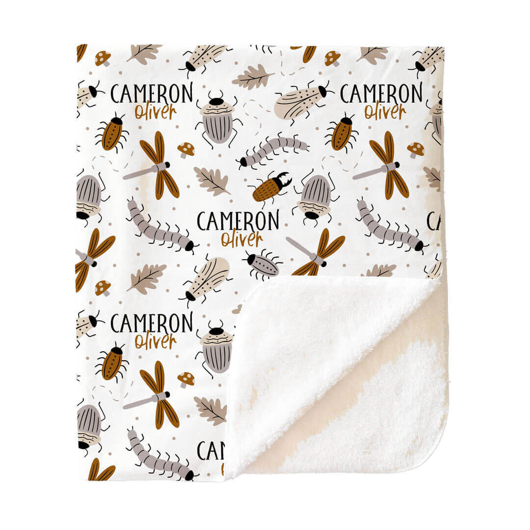 Snuggle Bug Personalized Kids Blanket