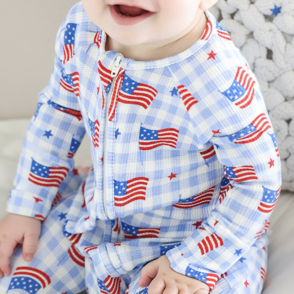 flag romper square