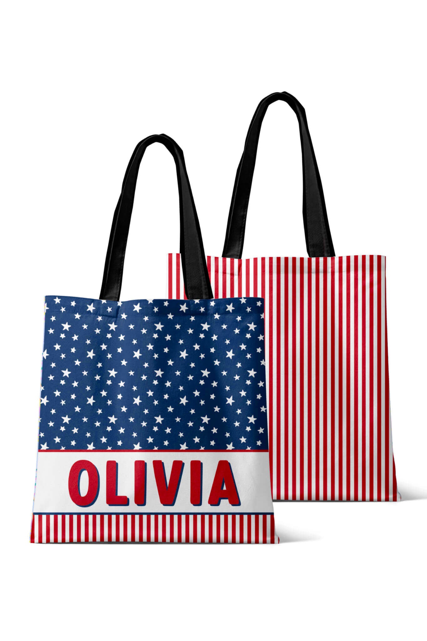 Personalized Tote Bags | Stars & Stripes Party