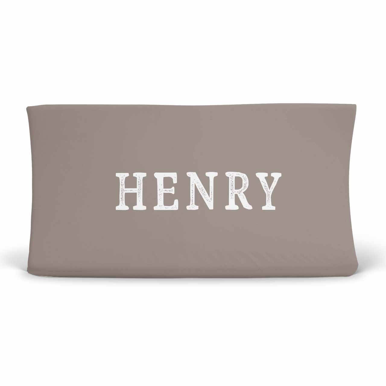 stone personalized changing pad cover 