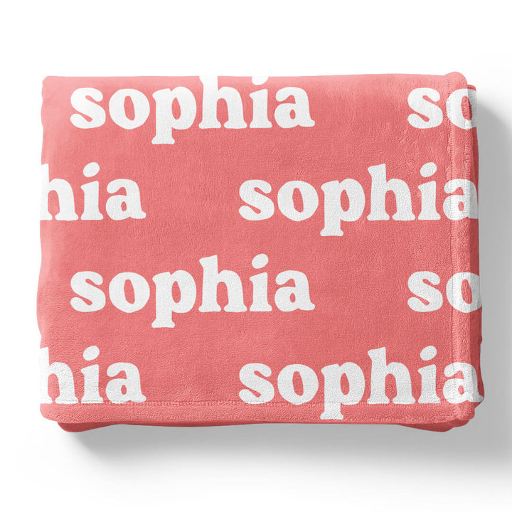 Rose Garden Personalized Color Blanket