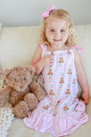 Girls' Full Length Ruffle Nightgown | Beary Lovely
