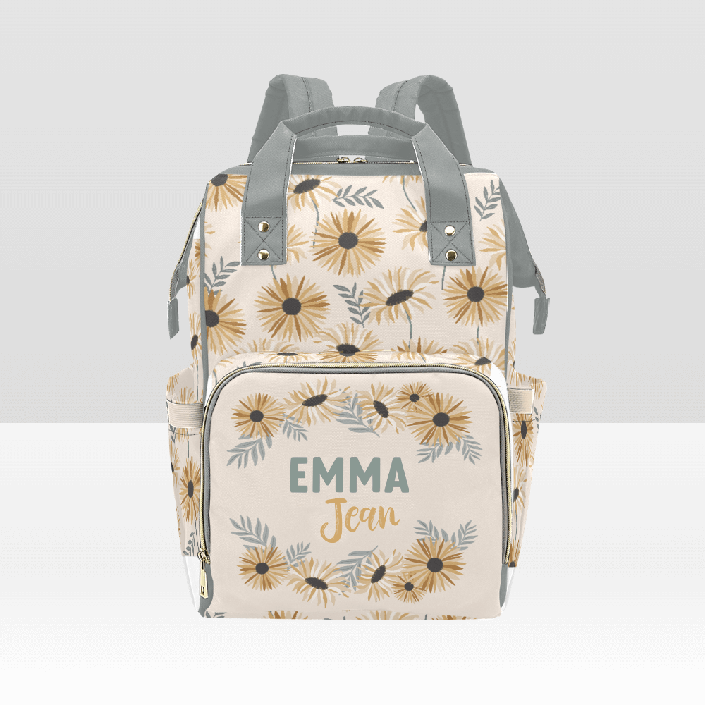 daisy personalized diaper bag backpack