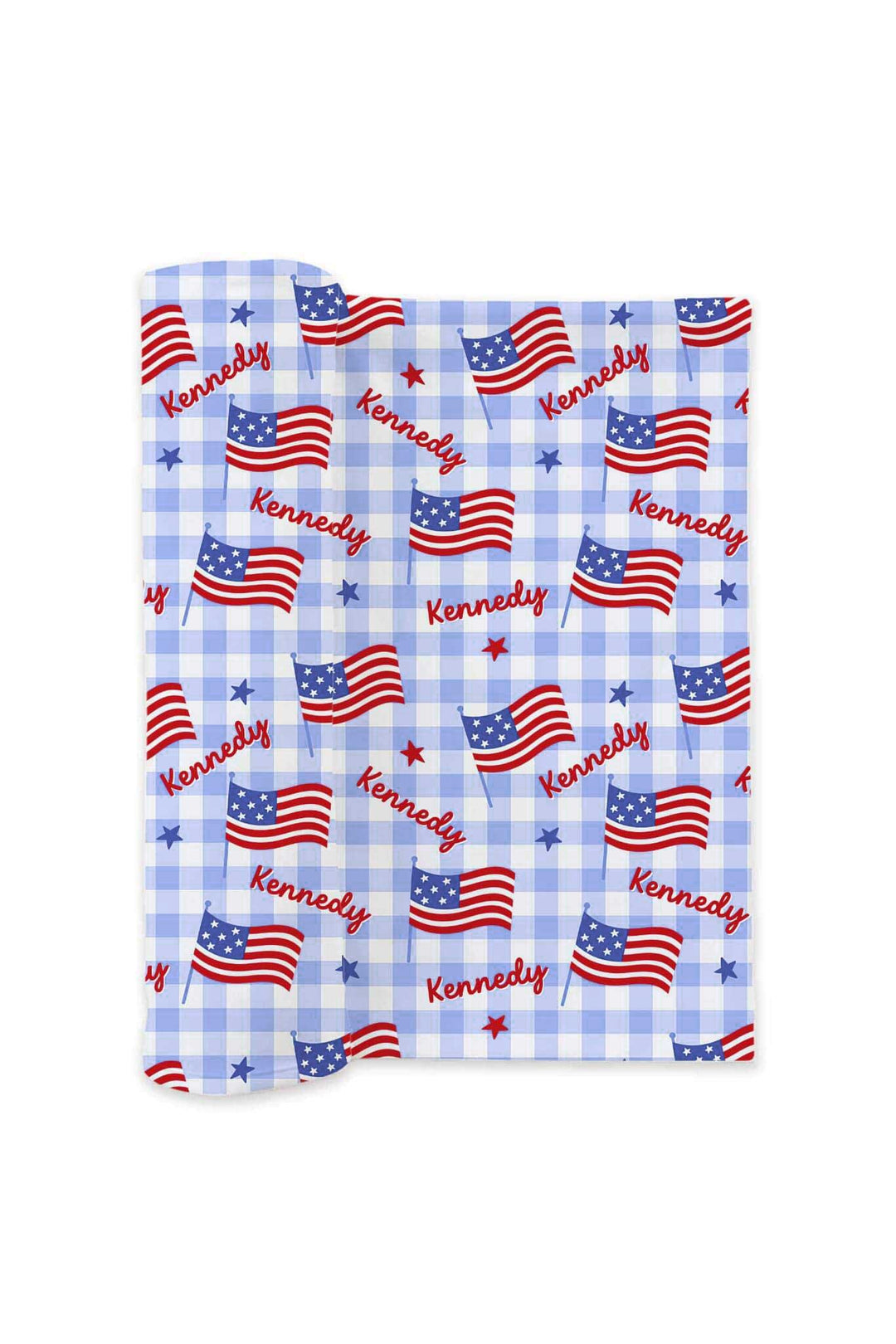 bamboo waffle swaddle blanket in star spangled picnic - 4th of july baby outfit