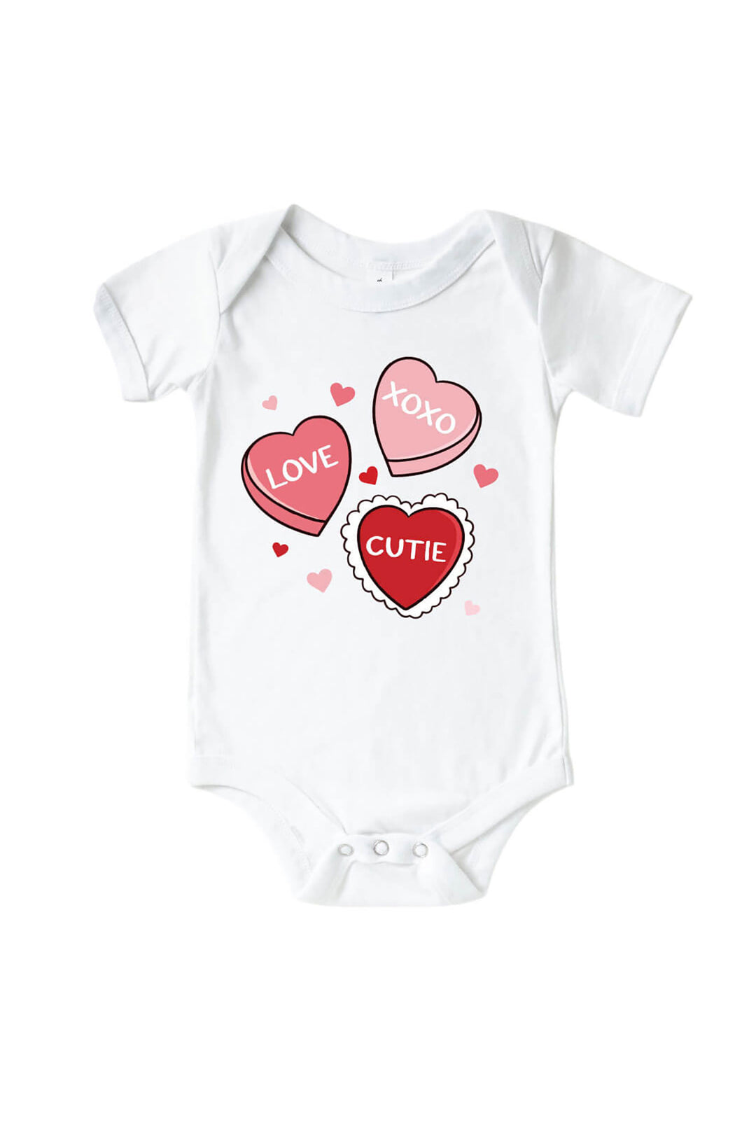 Sweet Like Candy Pink Graphic Bodysuit & Kids Tee | White