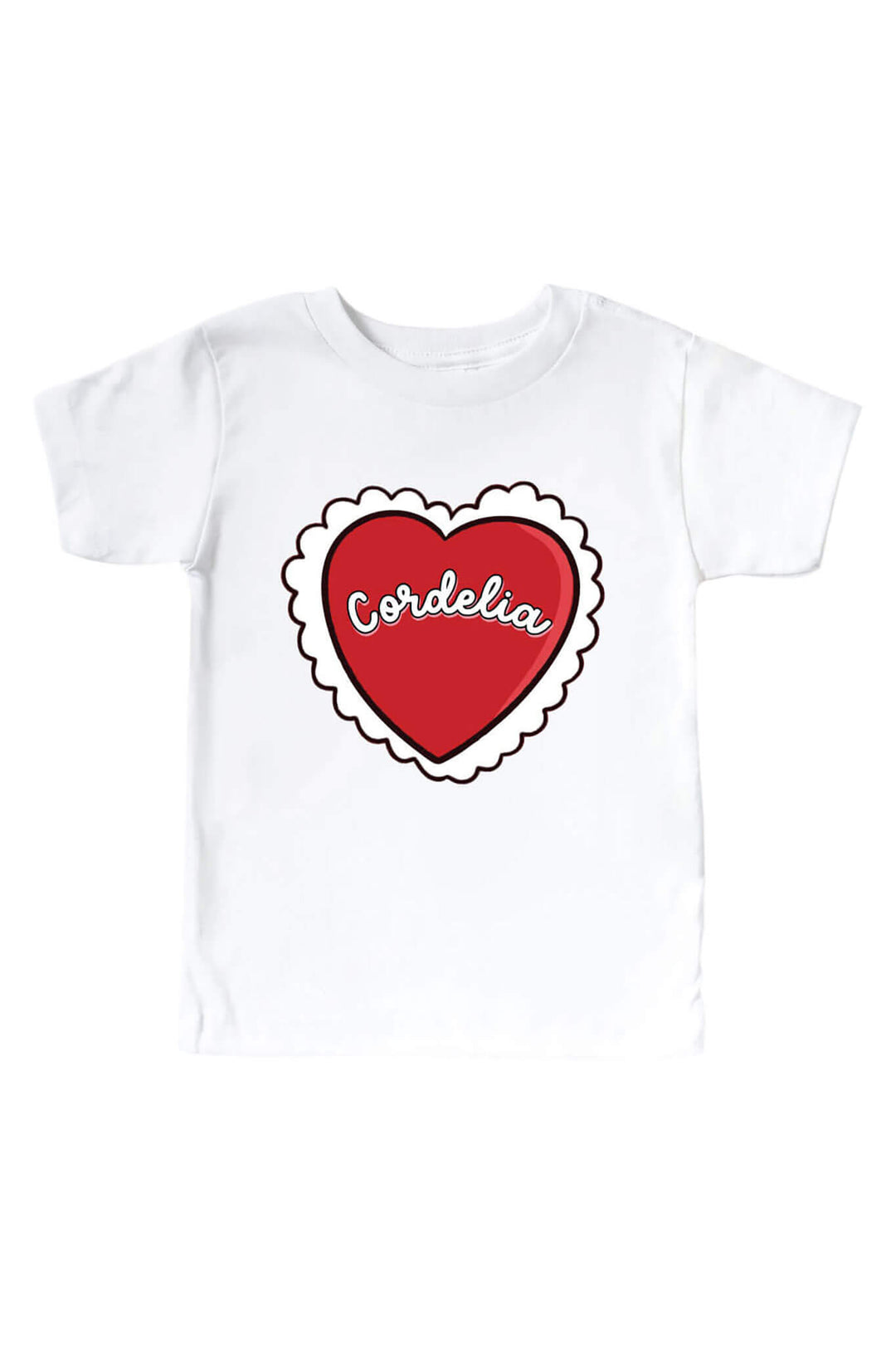 red heart personalized graphic tee for kids 