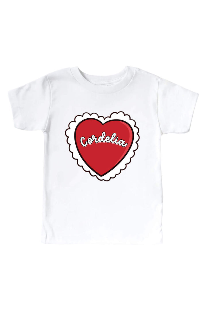 red heart personalized graphic tee for kids 
