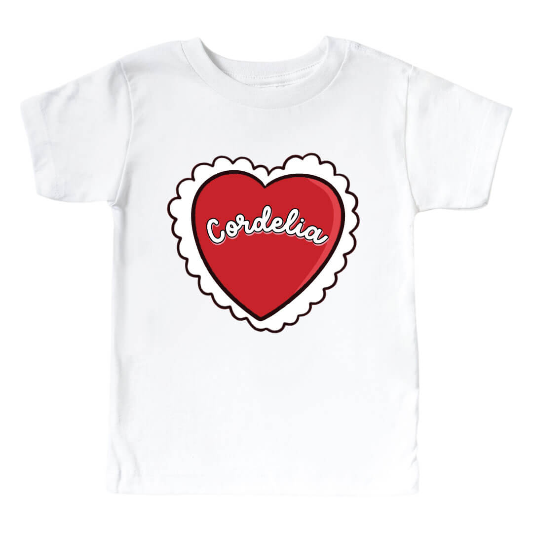 red heart personalized graphic tee for kids 