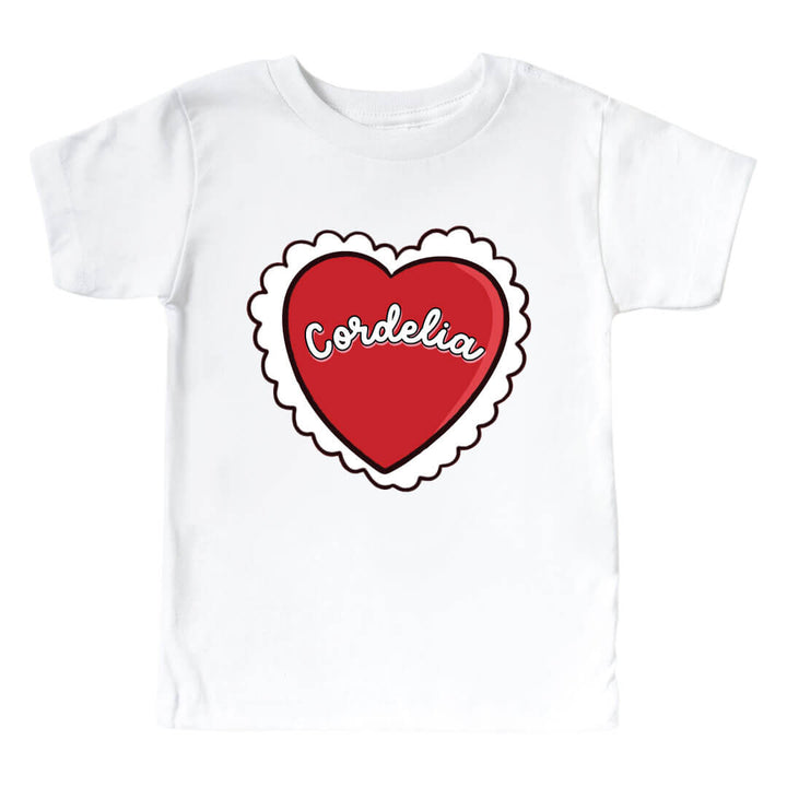 red heart personalized graphic tee for kids 