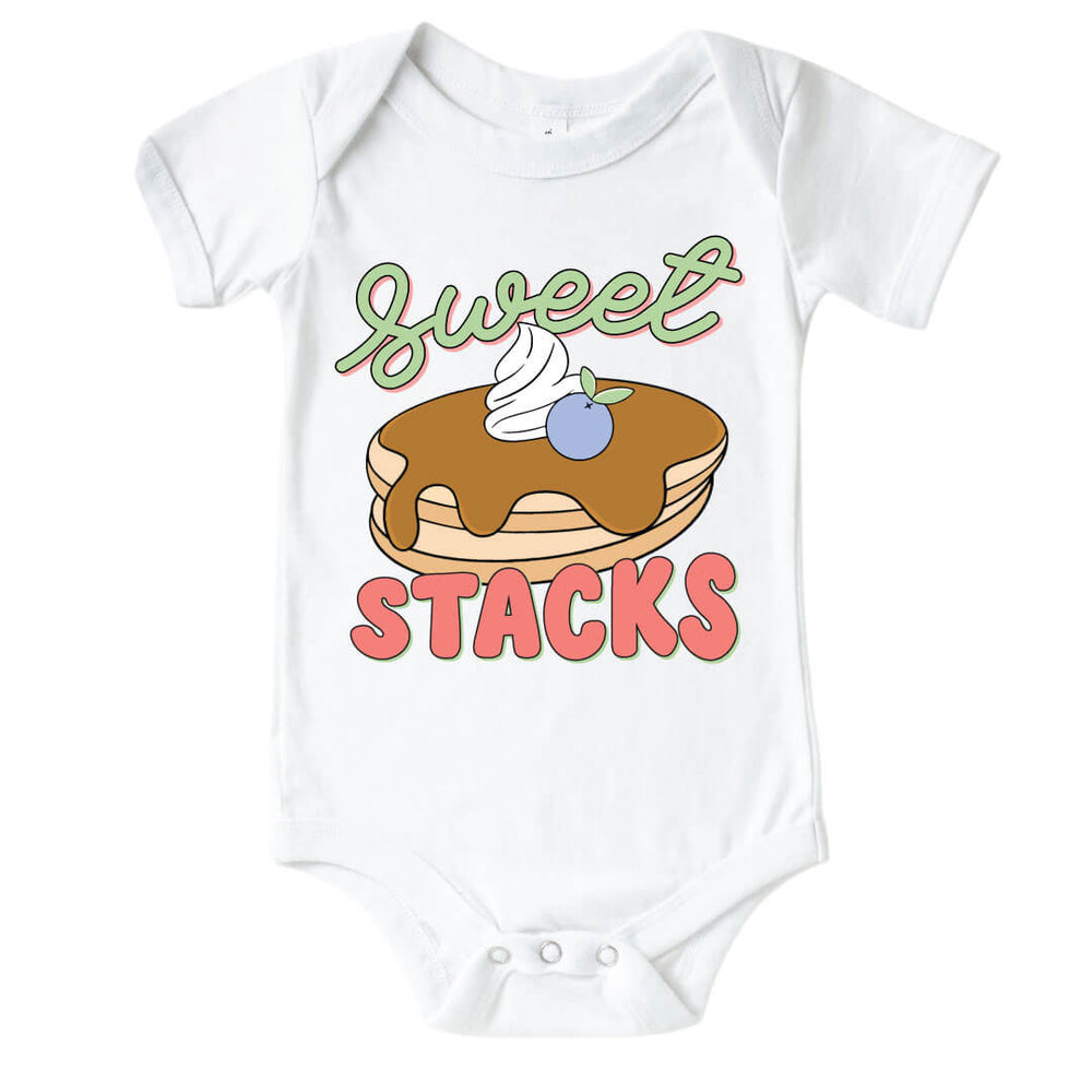 sweet stacks graphic bodysuit for babies 