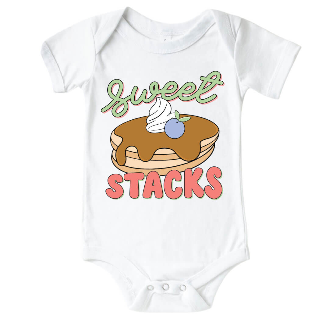 sweet stacks graphic bodysuit for babies 