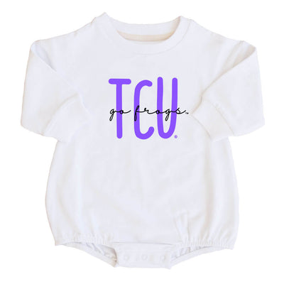 Texas Christian University | TCU Graphic Sweatshirt Bubble Romper