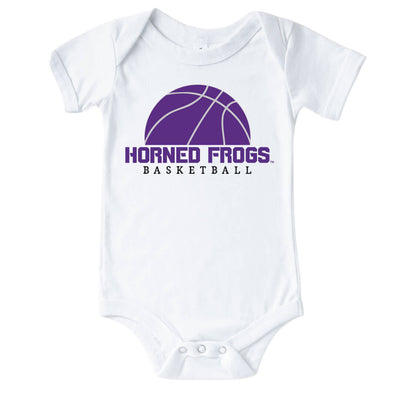tcu horned frogs basketball graphic bodysuit 