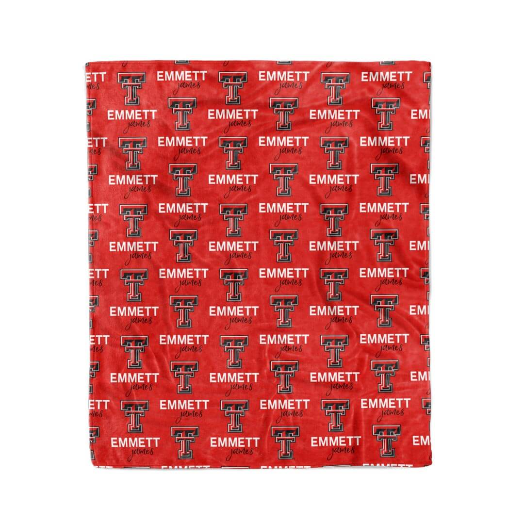 ttu blanket for toddlers personalized 