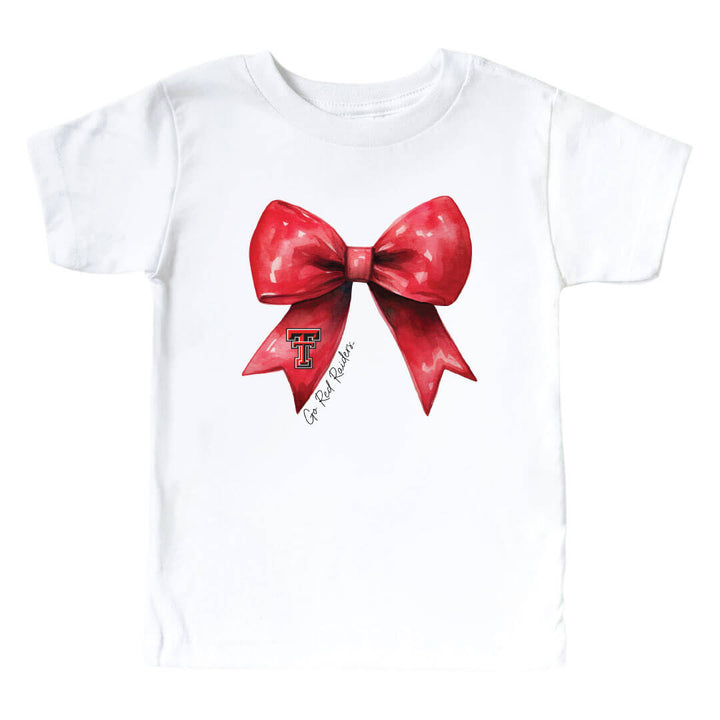 Texas Tech University | Footballs & Bows Kids Graphic Tee