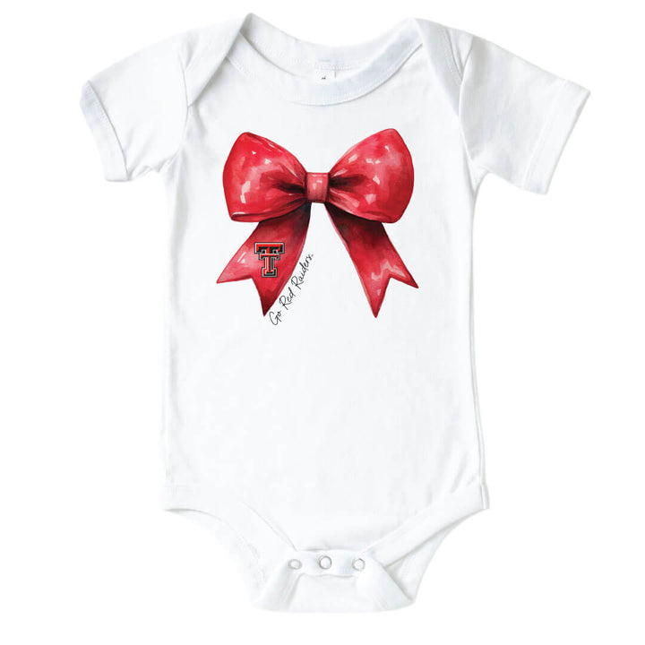 Texas Tech University | Footballs & Bows Graphic Bodysuit