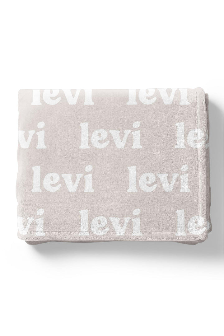 Pastel Neutrals Personalized Color Blanket