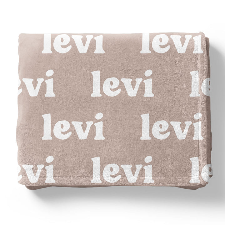 Pastel Neutrals Personalized Color Blanket