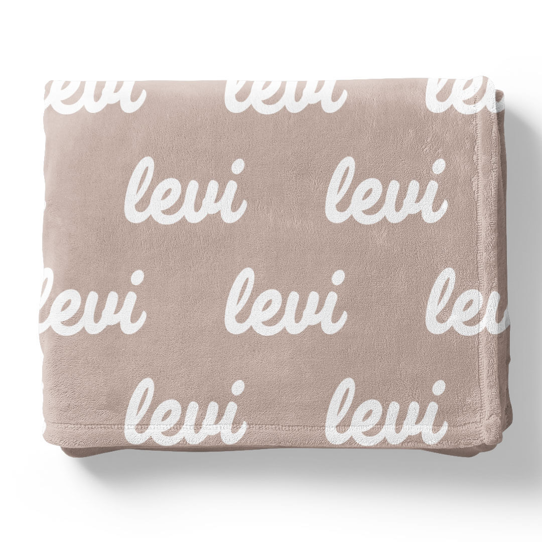 Pastel Neutrals Personalized Color Blanket