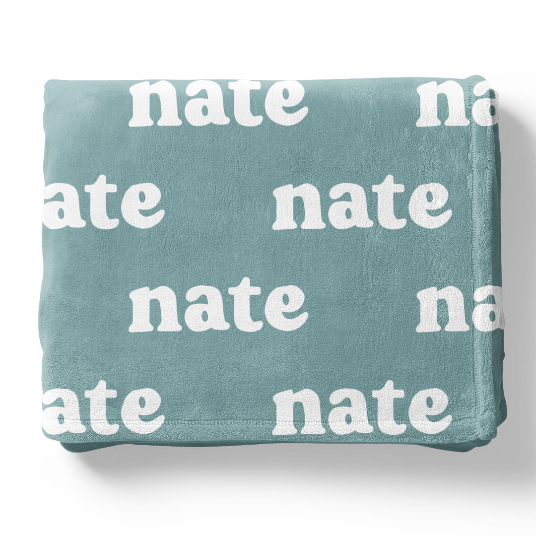 Seafoam Personalized Color Blanket