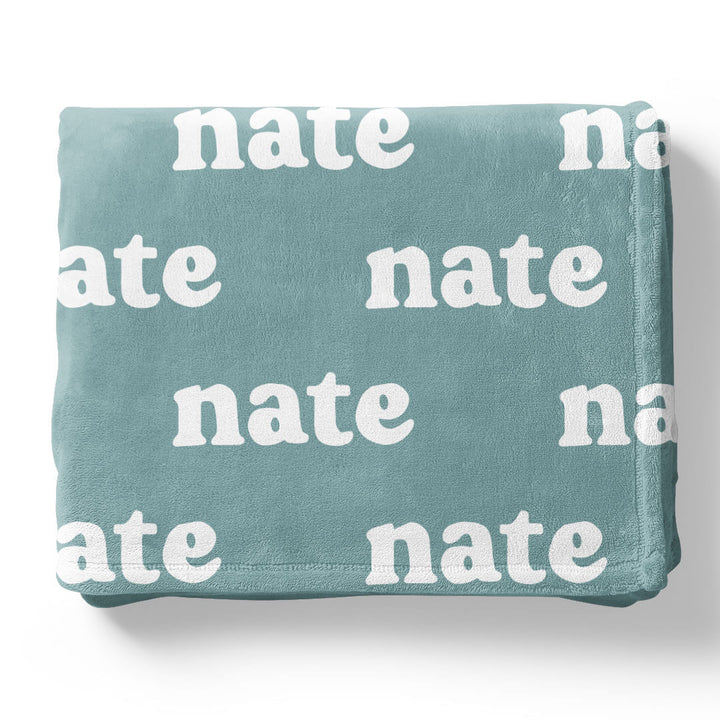 Seafoam Personalized Color Blanket