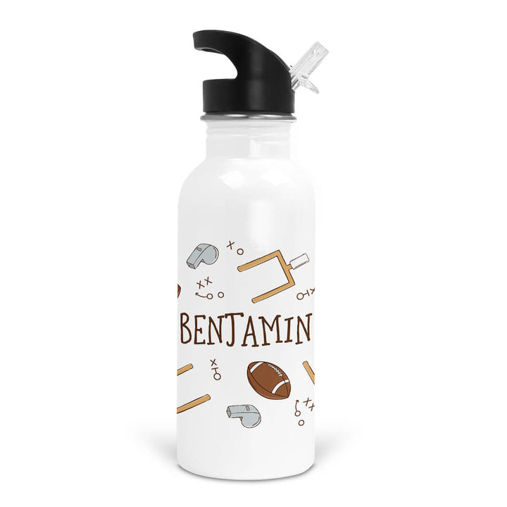 football personalized water bottle for boys 