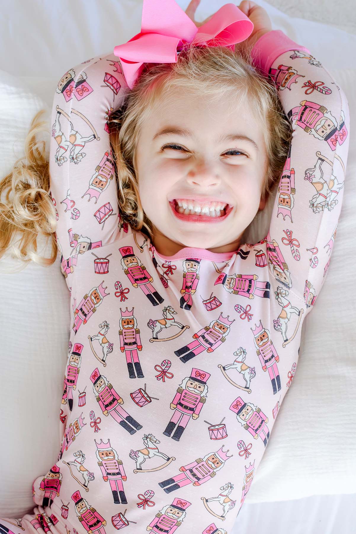 Two-Piece Bamboo Pajamas | Toy Soldier Pink