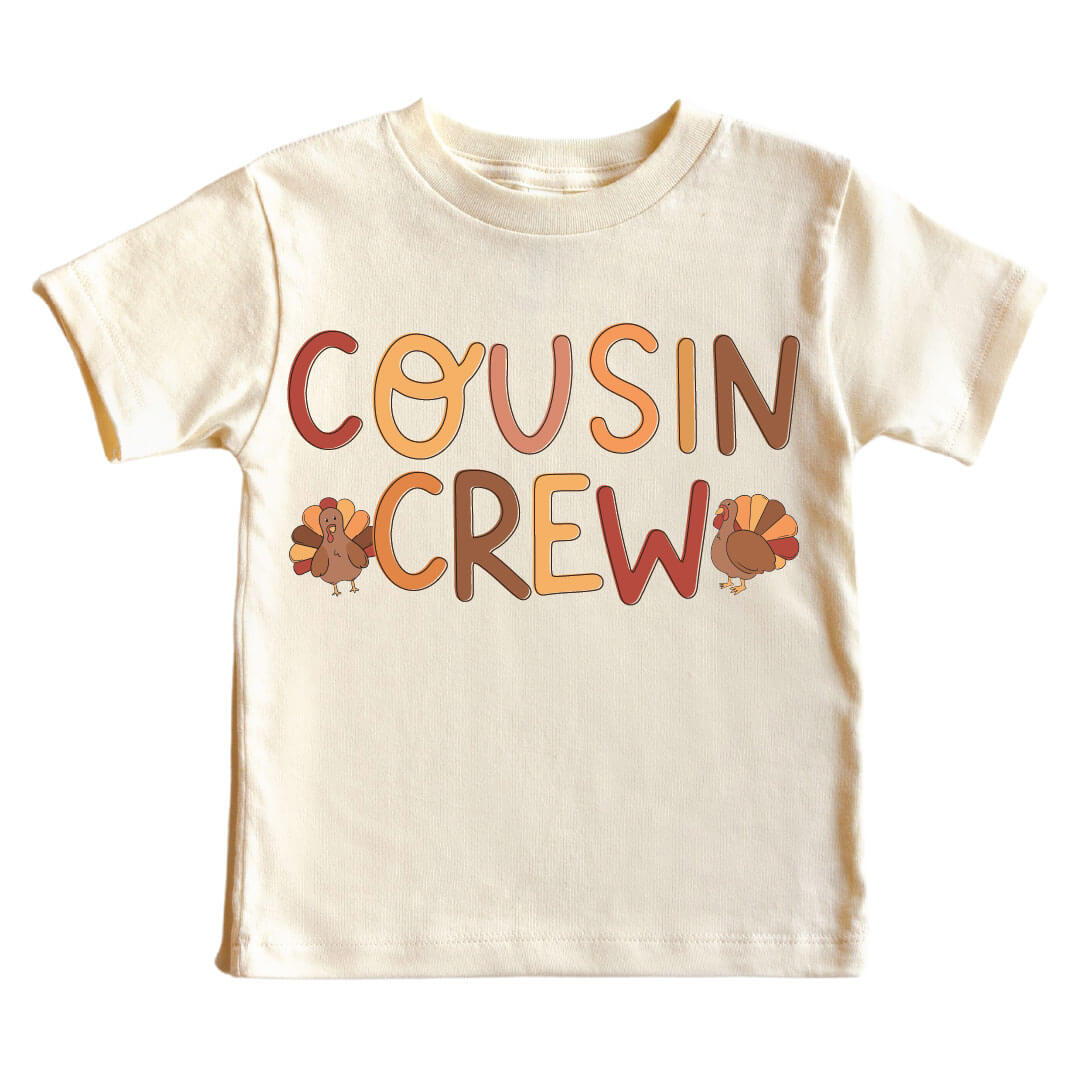 Cousin Crew Graphic Bodysuit Kids Tee on Natural Caden Lane