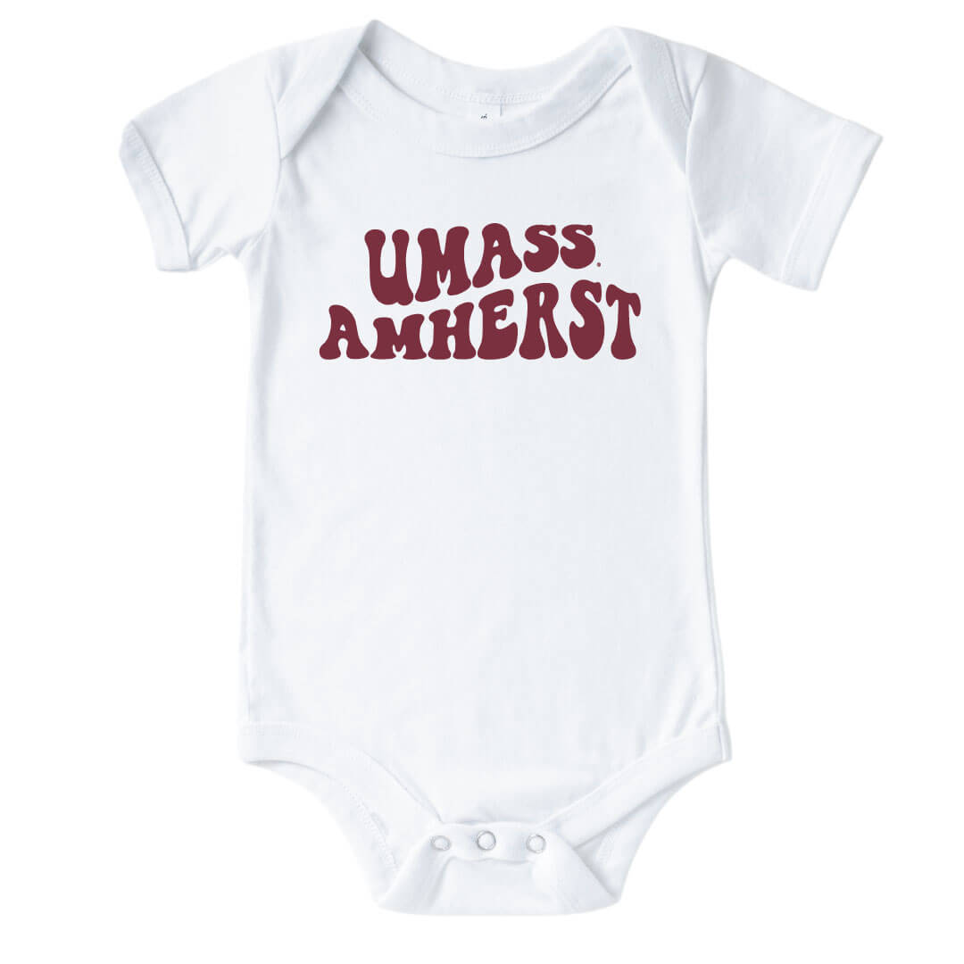 umass amherst graphic onesie 