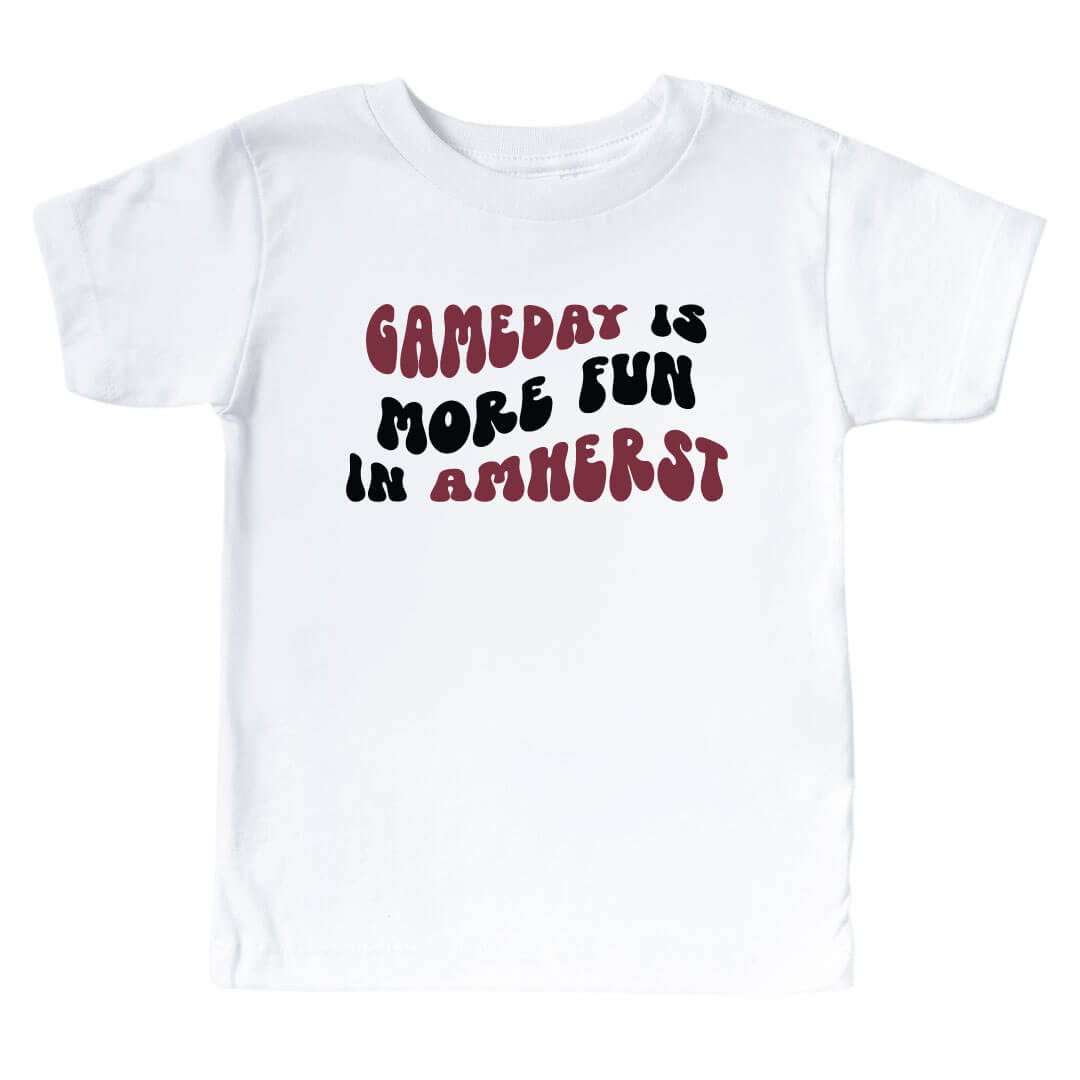 more fun in amherst kids graphic tee 