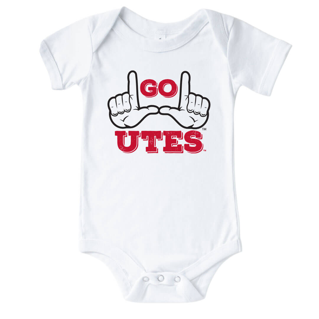 go utes graphic bodysuit for babies 