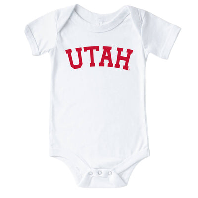 university of utah graphic bodysuit for babies 