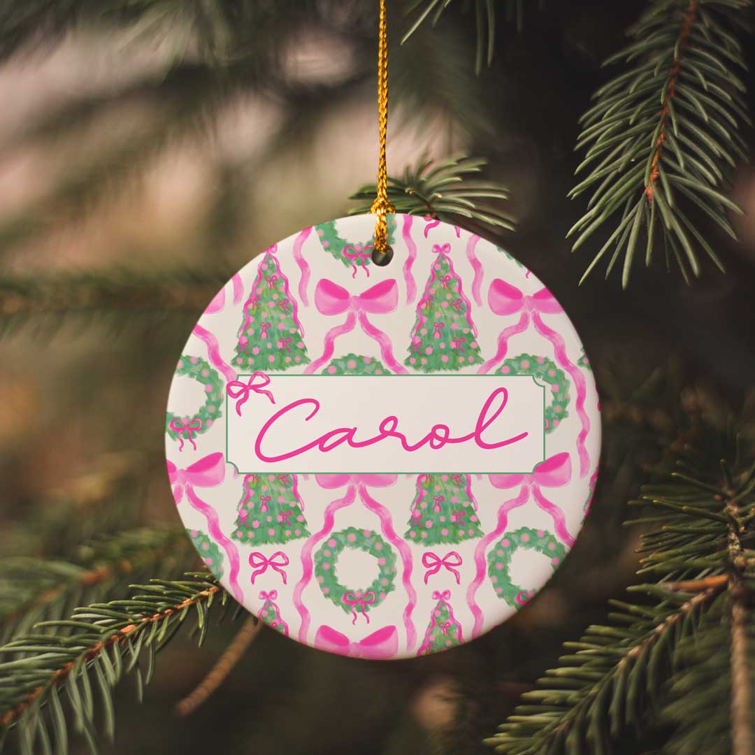 Personalized Ceramic Christmas Ornament | Under The Tree