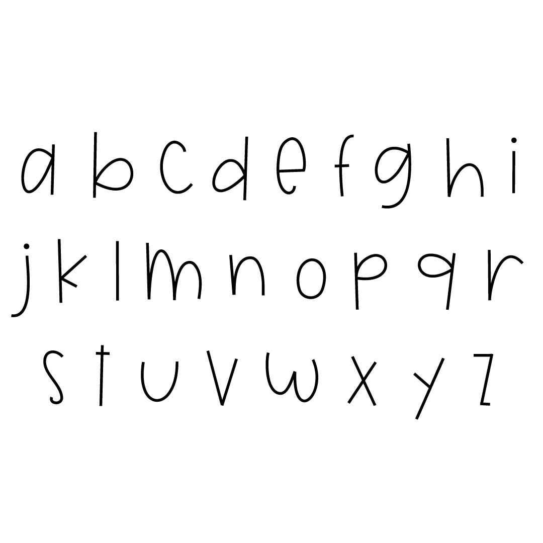 unlikely friends lowercase font 