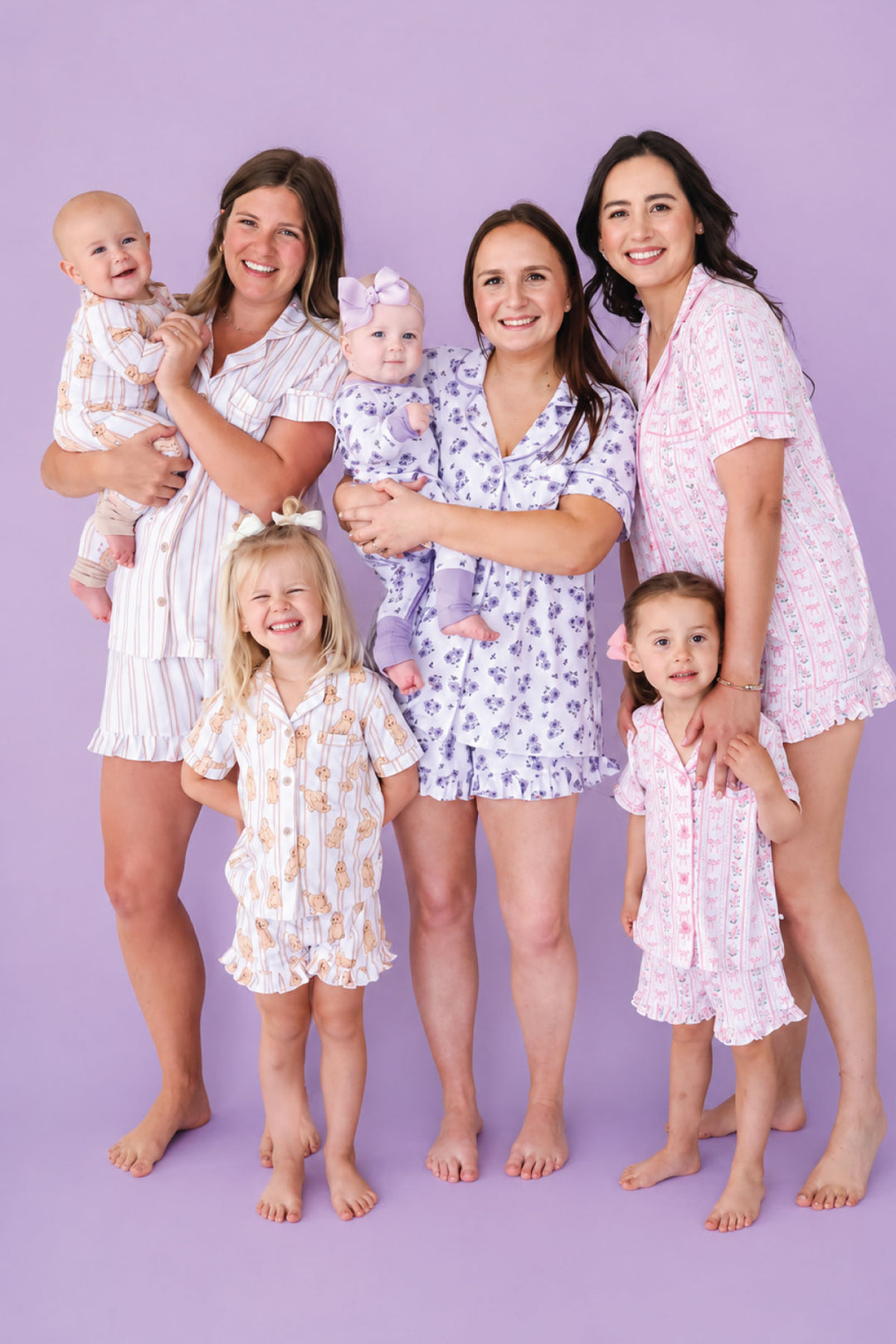 Caden Lane mommy and me short lounge sets