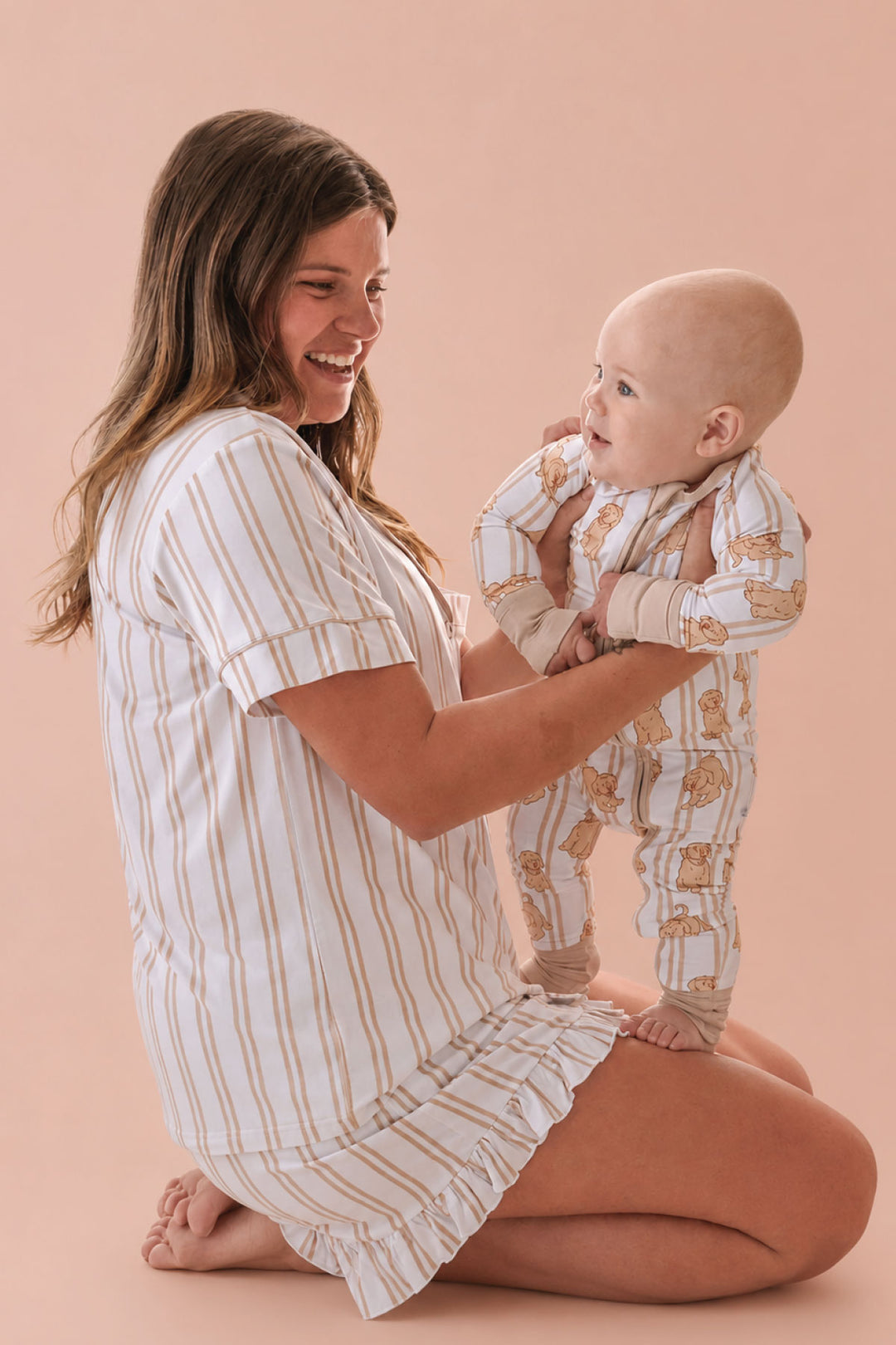 Women's Two-Piece Short Lounge Set | Stripe Life