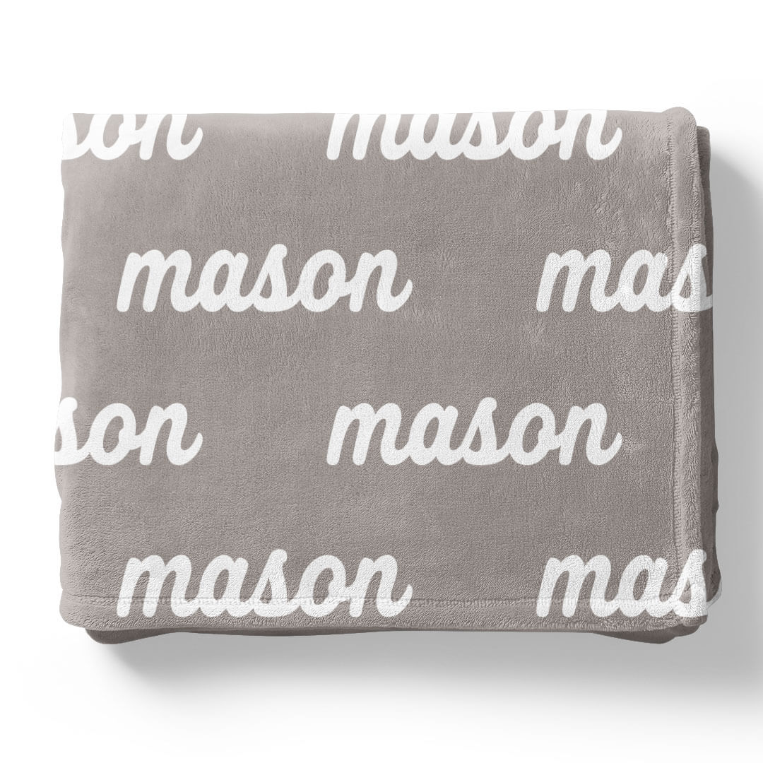 Pastel Neutrals Personalized Color Blanket