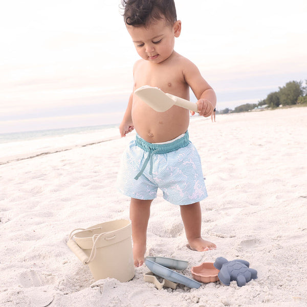 Boys Knitted Cable Swim Trunks