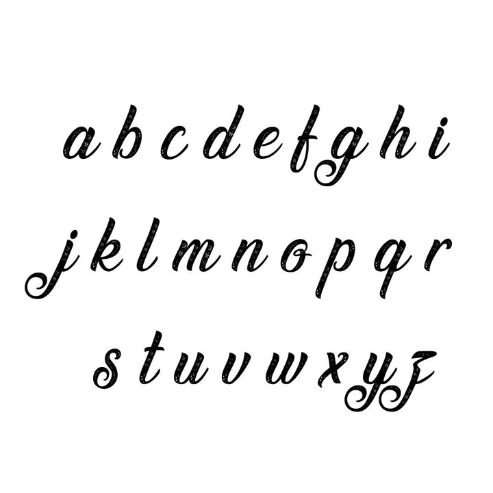 waving at christmas lowercase font 